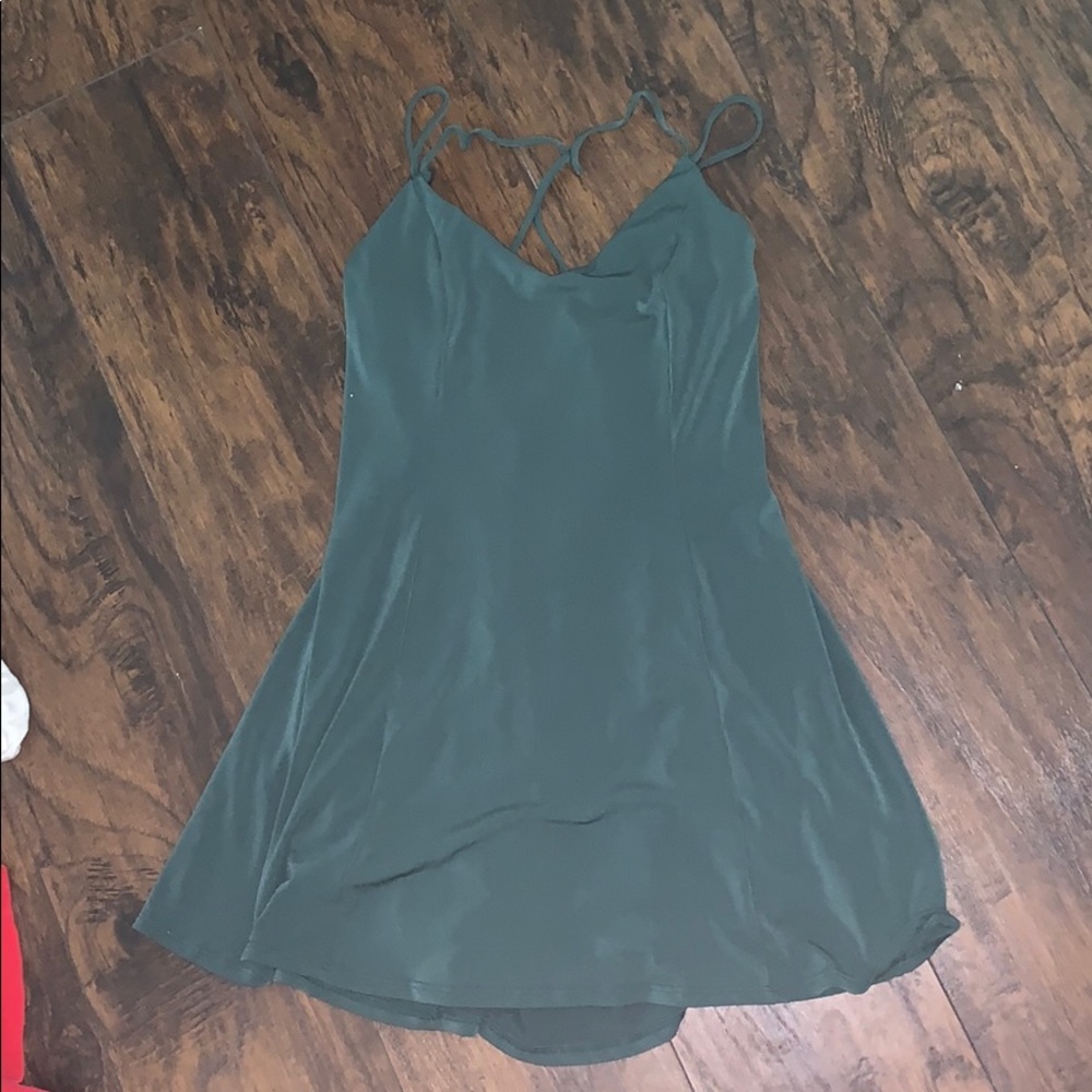 Emerald green dress
